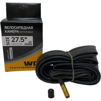 Камера TECH TEAM WD 27.5*1.95/2.125 автониппель 48 mm Камера TECH TEAM WD 27.5*1.95/2.125 автониппель 48 mm