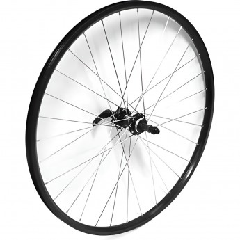 Колесо 26" TECH TEAM заднее, дв.обод, втулка алюминиевое Диск, под трещотку, на пром. эксц. 630080