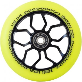 Колесо для самоката TECH TEAM DUKER 202, 110*24 мм, light green Колесо для самоката TECH TEAM DUKER 202, 110*24 мм, light green
