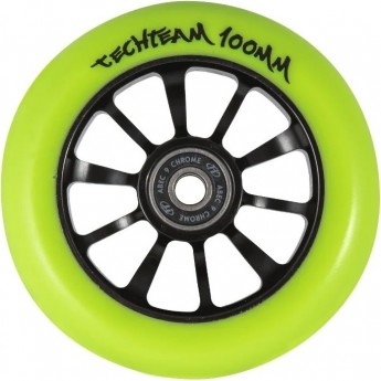 Колесо для самоката TECH TEAM X-TREME 100*24мм Wind2, yellow transparent Колесо для самоката TECH TEAM X-TREME 100*24мм Wind2, yellow transparent