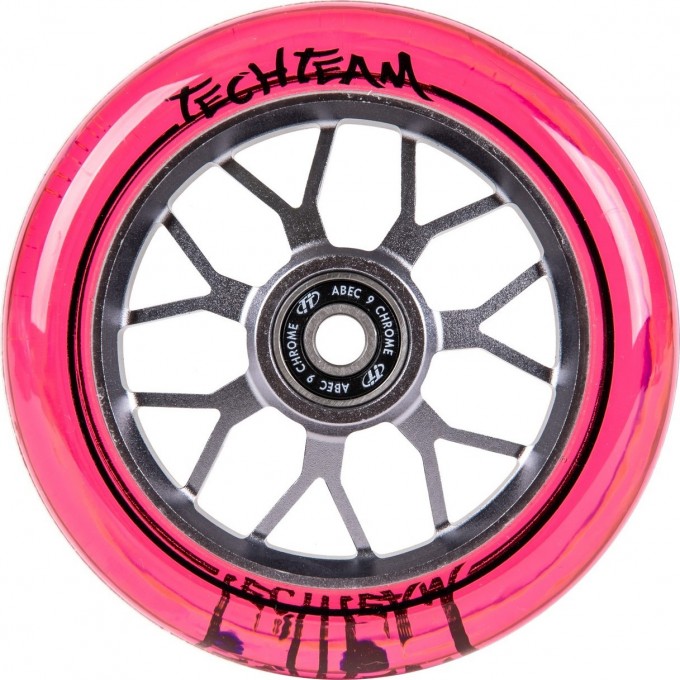 Колесо для самоката TECH TEAM X-TREME 110*24 мм Drop, Y-AW01P, pink NN007676 Колесо для самоката TECH TEAM X-TREME 110*24 мм Drop, Y-AW01P, pink NN007676