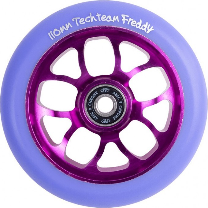 Колесо TECH TEAM для самоката X-Treme 110*24мм, Freddy, purple NN011123 Колесо TECH TEAM для самоката X-Treme 110*24мм, Freddy, purple NN011123
