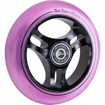 Колесо TECH TEAM для самоката X-Treme 110*24мм TRIANGLE, purple transparent Колесо TECH TEAM для самоката X-Treme 110*24мм TRIANGLE, purple transparent