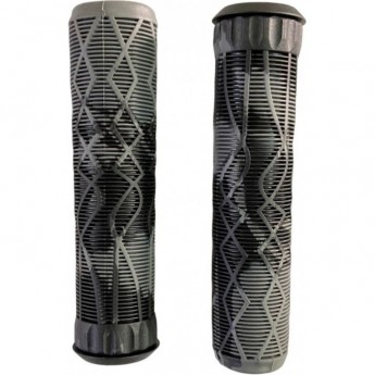 Набор TECH TEAM грипсы 2шт с барендами BL 115/S22, Black-Grey