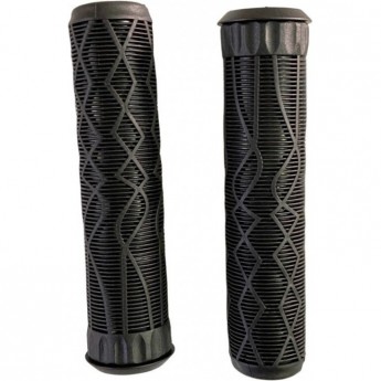 Набор TECH TEAM грипсы 2шт с барендами BL 115/S22, Black