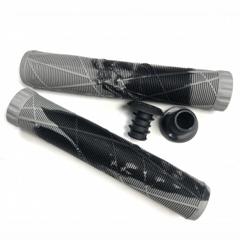 Набор TECH TEAM грипсы 2шт с барендами Drop, 160mm, black на трюковой самокат