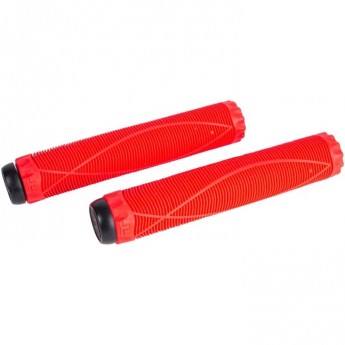 Набор TECH TEAM грипсы 2шт с барендами Fish, 170mm,на трюковой самокат 294354 red