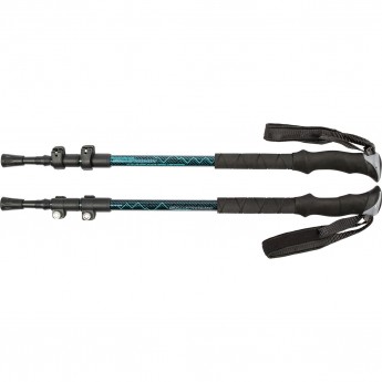 Палки треккинговые TECH TEAM HIMALAYAS 3-х секционные, Green, 105-135 см