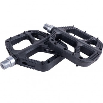 Педали TECH TEAM нейлон со сьемными шипами, подш. скольж., 9/16",350 гр N-9 black