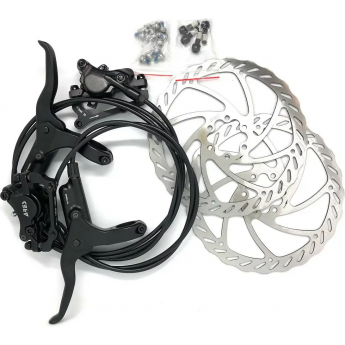 Тормоз дисковый гидровлический TECH TEAM предний+задний NUTT Y-1R Тормоз дисковый гидровлический TECH TEAM предний+задний NUTT Y-1R