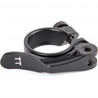 Зажим подседельной трубы TECH TEAM d 31,8, алюм., под шестигранник, черный LC69R/31,8