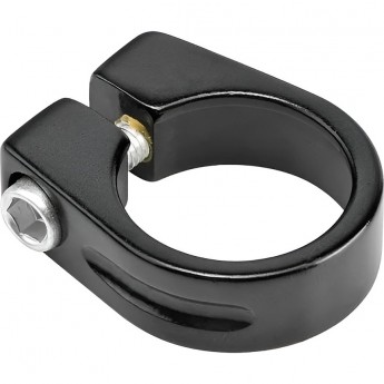 Зажим подседельной трубы TECH TEAM d 34.9, алюм., под шестигранник, черный LC69R/34,8
