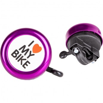 Звонок велосипедный TECH TEAM фиолетовый 45A-04