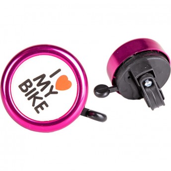 Звонок велосипедный TECH TEAM розовый 45A-10